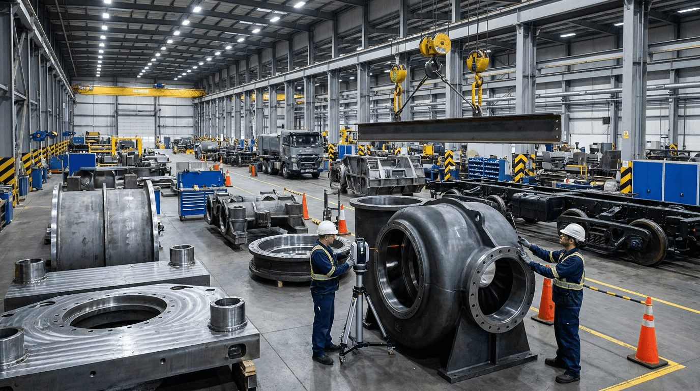 Heavy industrial structure used for defense and heavy equipment handling