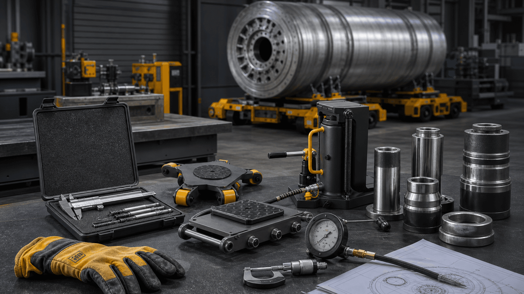 Industrial steel structure and manufacturing environment